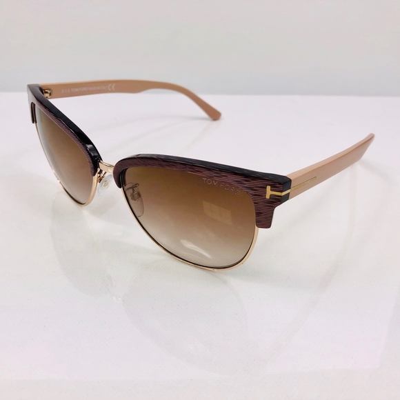 New TOM FORD Fany Brown Cat Eye Sunglasses - Picture 6 of 16